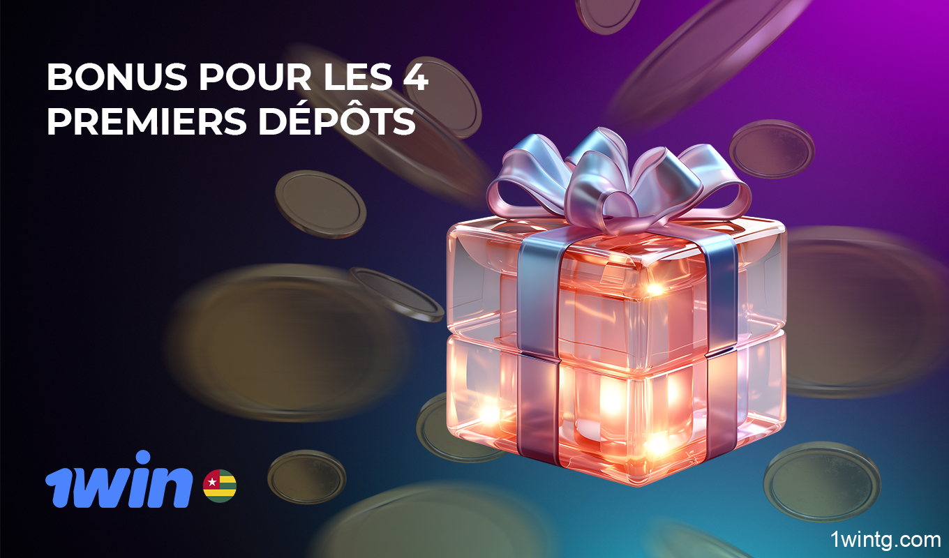 Chaque nouveau joueur au Togo a une opportunité unique d'obtenir un bonus de dépôt de 1win