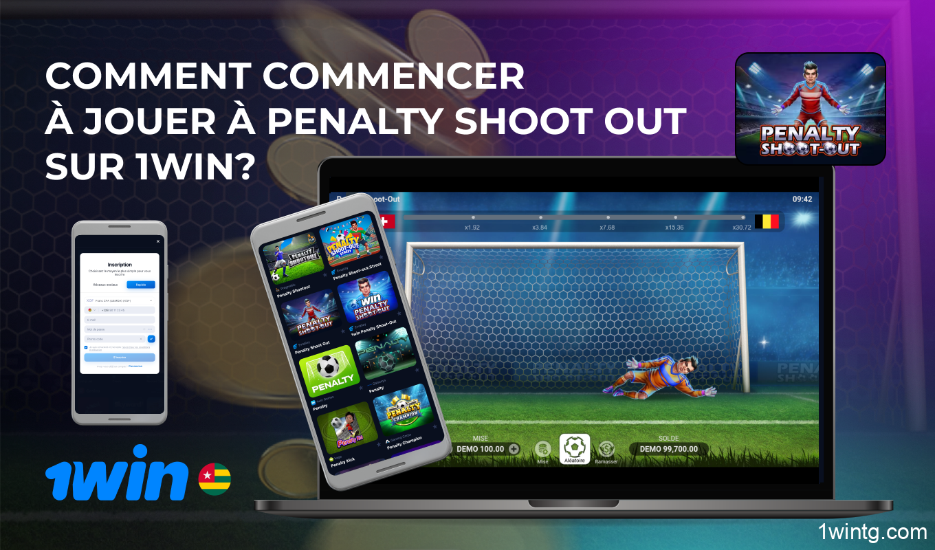 Pour jouer à 1win Penalty Shoot Out, inscrivez-vous sur le site du casino, approvisionnez votre compte, trouvez le jeu et définissez votre mise